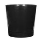 Novelty Root & Vessel Majestic Full Depth Round Cylinder Pot, Glossy Black, 14-Inch (10148) - color: Black, size: 14 Inch