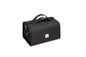 Roll Up Makeup Bag, Travel Toiletry Bag for Women with 4 Clear TSA Approved Pouches, Hanging Travel Organizer, Folding Cosmetic Bag for Men and Women - color: Black
