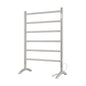 Freestanding Towel Warmer 6 Bars Plug-in Option 3 Working Modes Brushed Stainless Steel 24” W 34” H | 6 Bars, Stainless Steel,Plug-in Option, 3 Working Modes, 24" W 34" H, Freestanding & movable - color: Brushed