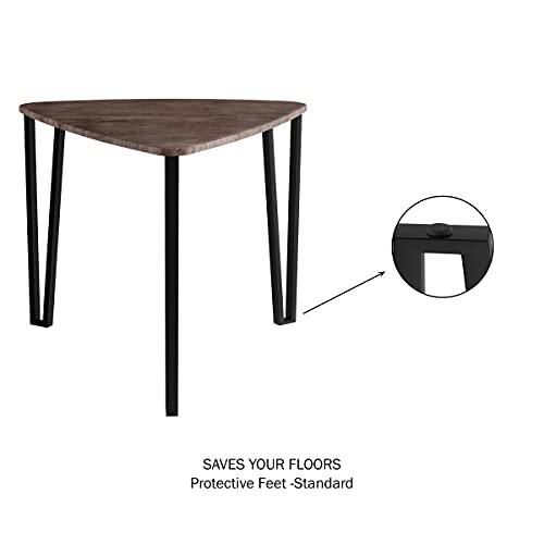LAVISH HOME Nesting Set of 3, Modern Woodgrain Look for Living Room Coffee Tables or Nightstands-Contemporary Accent Decor Furniture