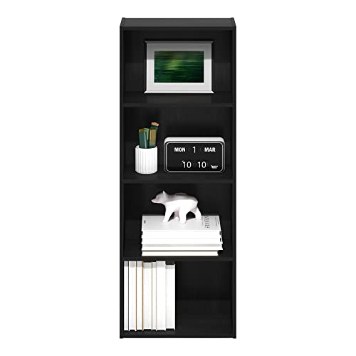Furinno Luder Bookcase / Book / Storage, 4-Tier, Blackwood - color: Blackwood, size: 4-Tier