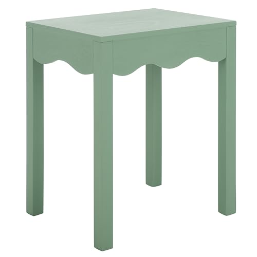 SAFAVIEH Home Collection Litith Sage Square Wave Accent Table - color: Sage