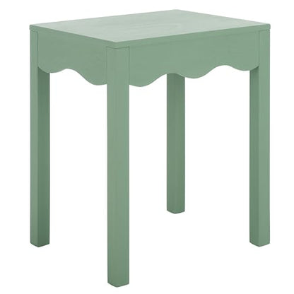 SAFAVIEH Home Collection Litith Sage Square Wave Accent Table - color: Sage