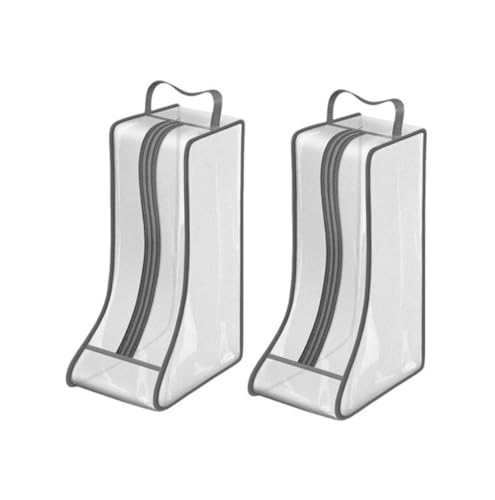 Portable 2 Pack Boots Storage, Tall Boots Storage/Protector Bag,Grey Portable waterproof storage bags are used for travel storage, under the bed, wardrobe, shoe cabinet and other home storage - color: Grey, size: Tall
