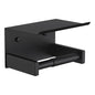 KOKOSIRI Roll Paper Holder Spring Loaded Tissue Paper Holder Bathroom Toilet Roll Holder with Shelf Wall Mounted Stainless Steel Matte Black B2012BK - color: Matte Black, size: With Shelf