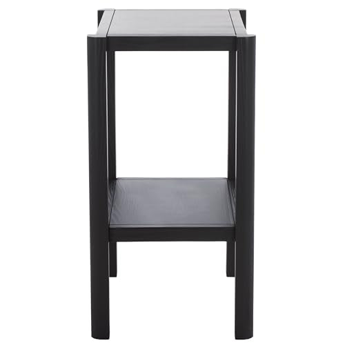 SAFAVIEH Home Collection - Hendro Accent Table, Black Rectangular Side Table with 1 Shelf, Fully Assembled (ACC2401B) - color: Black