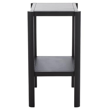 SAFAVIEH Home Collection - Hendro Accent Table, Black Rectangular Side Table with 1 Shelf, Fully Assembled (ACC2401B) - color: Black