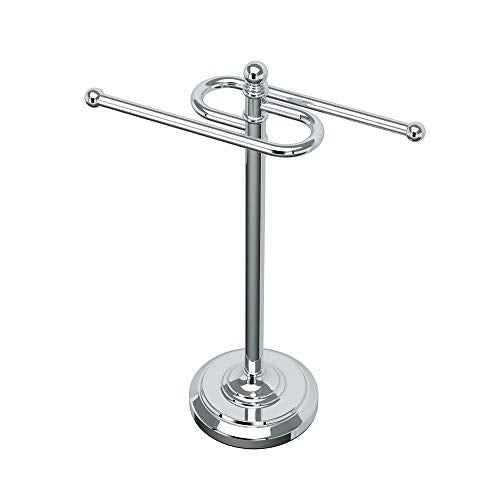 Gatco 1546 Counter Top S Style Towel Holder, Chrome - color: Chrome