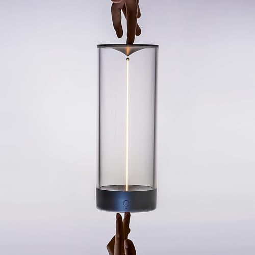 Minimalist Desk Lamp, Cordless Table Lamp, LED Nightstand Light, Dark Gray - color: Gray