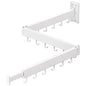 ZdwCyl Clothes Drying Rack,Laundry Space Saver Wall Mounted,Retractable,Collapsible(Tri-Fold), White Color Rack Clothing - color: White-basic