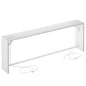 TIQLAB Sofa Table, 79''L x 9.1''W (1.2'' Thickness) Long Console Table Behind Couch, Entryway Table with Angled Metal Frame, Industrial Console Table, White - color: White, size: 79''L x 9.1''W x 31.5''H