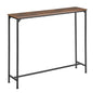 Console Table, Narrow Entryway Table, Thin Sofa Table, Behind Couch Table,for Hallway, Bedroom, Living Room, Foyer, 9.4 x 39.4 x 31.5 Inches, Rustic Brown - size: 9.4" W x 39.4" D, style: Ordinary