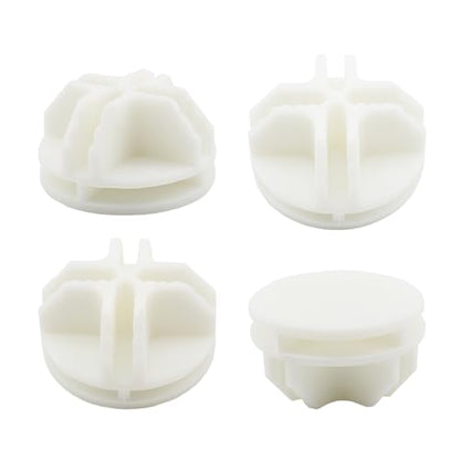 36 Pcs White Wire Cube Connectors, 8 Slots Plastic Grid Cube Organizer Connector for Modular Closet Storage & Wire Shelving