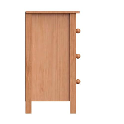 From the Tree Furniture Tall Nightstand with 3 Drawers - Solid Pine Wood Bedside Table with Spacious Storage & Sustainable Design - Honey Side Table for Bedroom Organization & Style - color: Honey/Natural