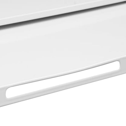 Microwave Stand with Pull Out Shelf Countertop Organizer Kitchen Storage Rack for Compact Microwave Oven Toaster Coffee Maker White