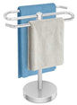 DOKU Hand Towel Holder Stand, Stainless Steel Bathroom Towel Rack Holder, S-Shape Free Standing Towel Bar Hanger for Kitchen Countertop, Brushed Nickel