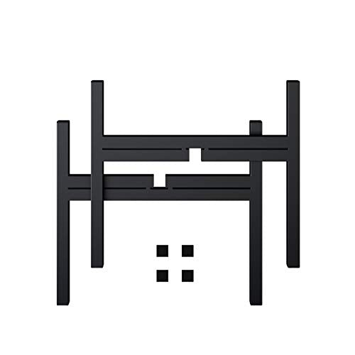 FaithLand Mid Century Plant Stand Indoor Outdoor (EXCLUDING 12" Plant Pot) , Hold Up to 12 Inch Planter, Metal Planter Stand, Potted Plant Holder, Black - Fits Snake Plant - Upgraded Design. - size: 12 inch