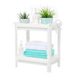 Tissting Bathroom Storage Rack 2-Tier, Plastic Freestanding Shelf | Multifunctional Organizer | Living Room & Bedroom & Kitchen | Space Saver(2 layers) - color: 2 Layers