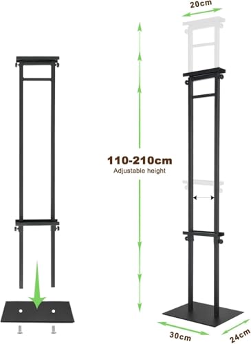 Black Pedestal Poster Sign Stand for Display, Adjustable Height Up to 80 Inchs, Heavy Duty Banner Double Sided Sign Holder for Board & Foam (2pk) - style: 2