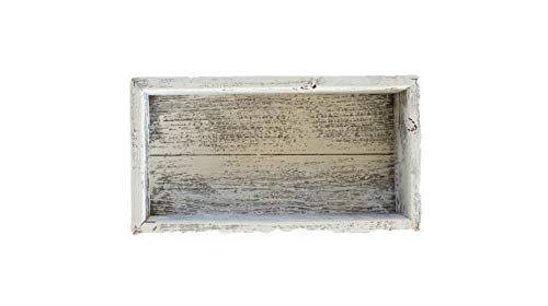 BARNWOODUSA Small Wooden Planter Box – Rustic 2-Pack Wood Window Planter Box Set for Centerpieces & Storage – Durable Wooden Boxes for Decor - Perfect Toilet Basket for Bathroom Organizer - color: White Wash, size: 2Pack - 12.75"L x 7.5"W x 3"H