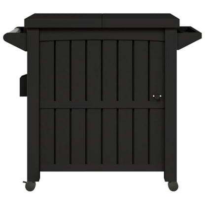 3-in-1 Outdoor Serving Cart with 21.1 Gal Cooler, Rolling Beverage Prep Station and Storage Table, Portable Kitchen Island for Patio, BBQ, Garden, Black