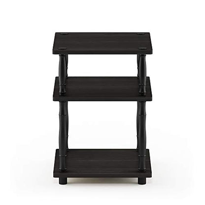 Furinno Turn-N-Tube Easy Assembly Multipurpose End Table / Side Table / Sofa Table / Nightstand, Classic Tubes, French Oak Grey/Black - color: French Oak Grey/Black, style: Contemporary