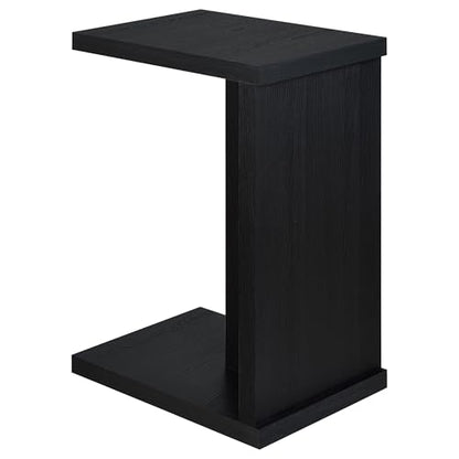Coaster Home Furnishings - Clower - Wood - C-Shaped Side Table with Rectangular Top, Open Form, and Square Edges - Living Room - Black - 930276 - color: Black