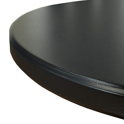 Powell Furniture Round Spindle Table, Black 17 x 22.25 x 17 - color: Black