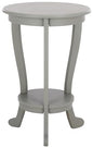 SAFAVIEH Furniture - Mary Pedestal Table - Robins Egg Blue - Solid Wood - Farmhouse Pedestal Design - Ideal for Living Room, Entryway, Home Office, 18.1" W x 18.1" D x 26" H (AMH5711L) - color: Robins Egg Blue