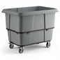 Construction Trash Trolley 20 Cubic Foot 1200 lb., Commercial Rolling Laundry Truck, Industrial Garbage Wagon Transportation, Grey Cube Truck Waste Bin, Hotel & Warehouse Supplies
