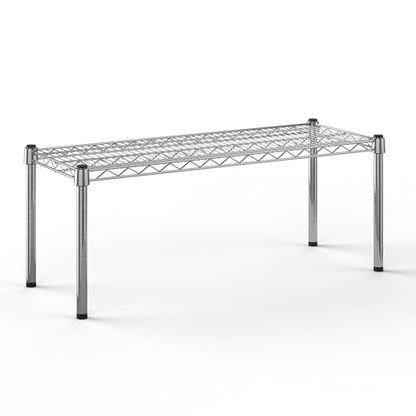 14" Deep x 36" Wide x 14" Height Wire Shelving Kit | 1-Tier | NSF Commercial Storage Rack Unit - size: 14" Deep x 36" Wide