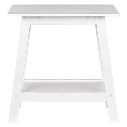 The Lakeside Collection Rectangle Style Accent Table 21.5" W x 15.7" D x 22" H - White - color: White