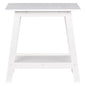 The Lakeside Collection Rectangle Style Accent Table 21.5" W x 15.7" D x 22" H - White - color: White