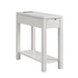 Leick Home 9080-GR Cade Wood Side Table with Drawer and AC/USB Outlet, Gray - color: Grey, size: Chairside