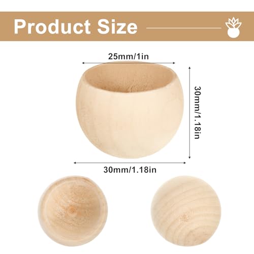 3PCS Wood Air Plant Holder, Rustic Style Airplant Display Stands, Air Plant Pots for Women Gifts Home Office Tabletop Decor
