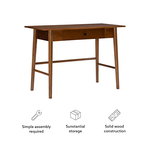 Melissa Mid Century Walnut Desk by Linon - color: Walnut