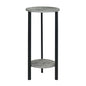 Convenience Concepts Graystone 2 Tier Tall Plant Stand 31" - Industrial Stand for Plants, Vases, and Antiques, Urban Modern Design for the Living Room, Hallway, Entryway, Cement/Black - color: Cement/Black