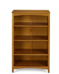 Shaker Style 4 Shelf Bookcase / Solid Wood / 48" High / Adjustable Shelving / Closed Back / Display Bookshelf for Living Room, Bedroom, Home and Office, Cherry - color: Brown, size: 48"