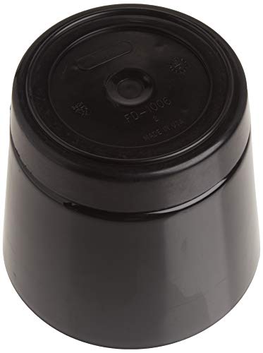 Novelty Majestic Full Depth Round Cylinder Pot, Glossy Black, 6-Inch (10068) (Pack of 3) - color: Black, size: 6 Inch (Pack of 3)