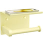 Toilet Paper Holder with Shelf Wall Mounted Toilet Paper Roll Dispenser | Heavy Duty Stainless Steel Sunlight Yellow - color: O-sunlight Yellow