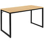 Flash Furniture Industrial Desk, 47", Maple/Black | Commercial Grade, Home Office Desk, Writing Desk, Easy Assembly - color: Black, size: 47 Inch
