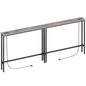 ELYKEN 78.8'' Narrow Console Table with Outlet, Sofa Table Behind Couch | Skinny Entryway Tables with Charging Station for Living Room, Hallway, 5.9 x 78.8 x 29.5in, Gray - color: Grey, size: 5.9"DX78.8"WX29.5"H