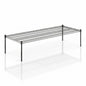 Black Epoxy Wire Storage Shelf, Dunnage Rack, Commercial 1 Tier Small Shelf, 24" x 60" x 14", Heavy-Duty Metal, 600 lbs Capacity - color: Black, size: 24"D x 60"W x 14"H