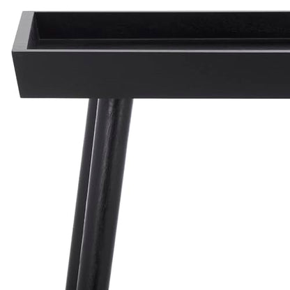 SAFAVIEH Home Collection Nonie Mid-Century Modern Black Tray Accent Table for Living Room, Home Office, Bedroom, Foyer - color: Black