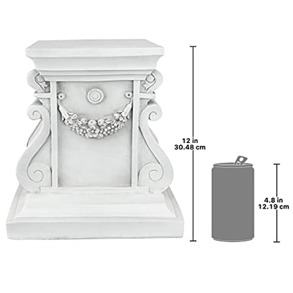 Design Toscano NG314105 Statuary Garden Base Riser, Medium, Classic Plinth - size: Medium, style: Classic Statuary