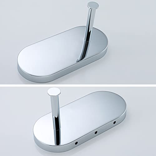 RANDOM Toilet Paper Holder with Phone Shelf, SUS 304 Stainless Steel Modern Bathroom Accessories Tissue Roll Dispenser Toilet Paper Holder Round,Polished Chrome.93088C - color: A-polished Chrome