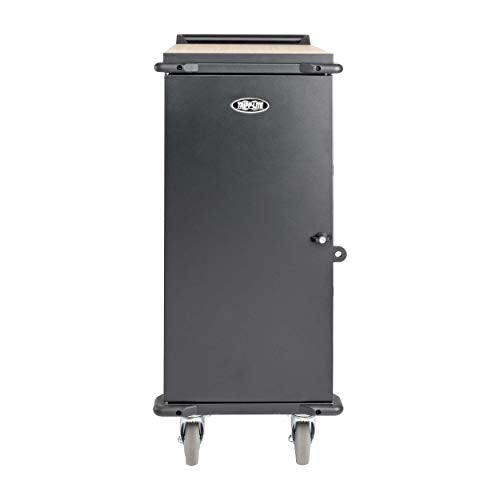 Tripp Lite 27-Port AC Mobile Charging Cart Storage Station for Chromebooks, iPads, Laptops, Tablets, Black (CSC27AC) - size: 27 AC Port, style: Cart
