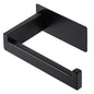 LANC Self-Adhesive Toilet Paper Holder, Matte Black Toilet Tissue Holder Wall Mounted for Bathroom Kitchen, Stick On Paper Roll Holder with No Drilling Rustproof Stainless Steel, A8307MB - color: Matte Black, size: Right Hand(Adhesive)
