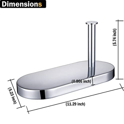 RANDOM Toilet Paper Holder with Phone Shelf, SUS 304 Stainless Steel Modern Bathroom Accessories Tissue Roll Dispenser Toilet Paper Holder Round,Polished Chrome.93088C - color: A-polished Chrome
