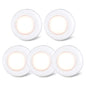 STAR-SPANGLED Push Tap Light, 2.8” Mini Night Touch LED Puck Lamp, Portable Under Cabinet Lighting AAA Battery Operated Powered, DIY Stick On Lights for Closet, Counter, Kitchen, Warm White, 5 Pack - color: Warm White